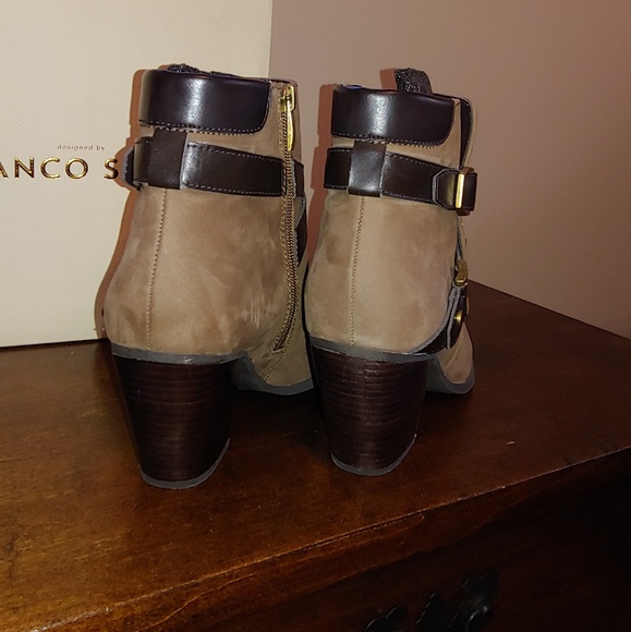 Franco Sarto Tobacco Boots 10 - Picture 4 of 6